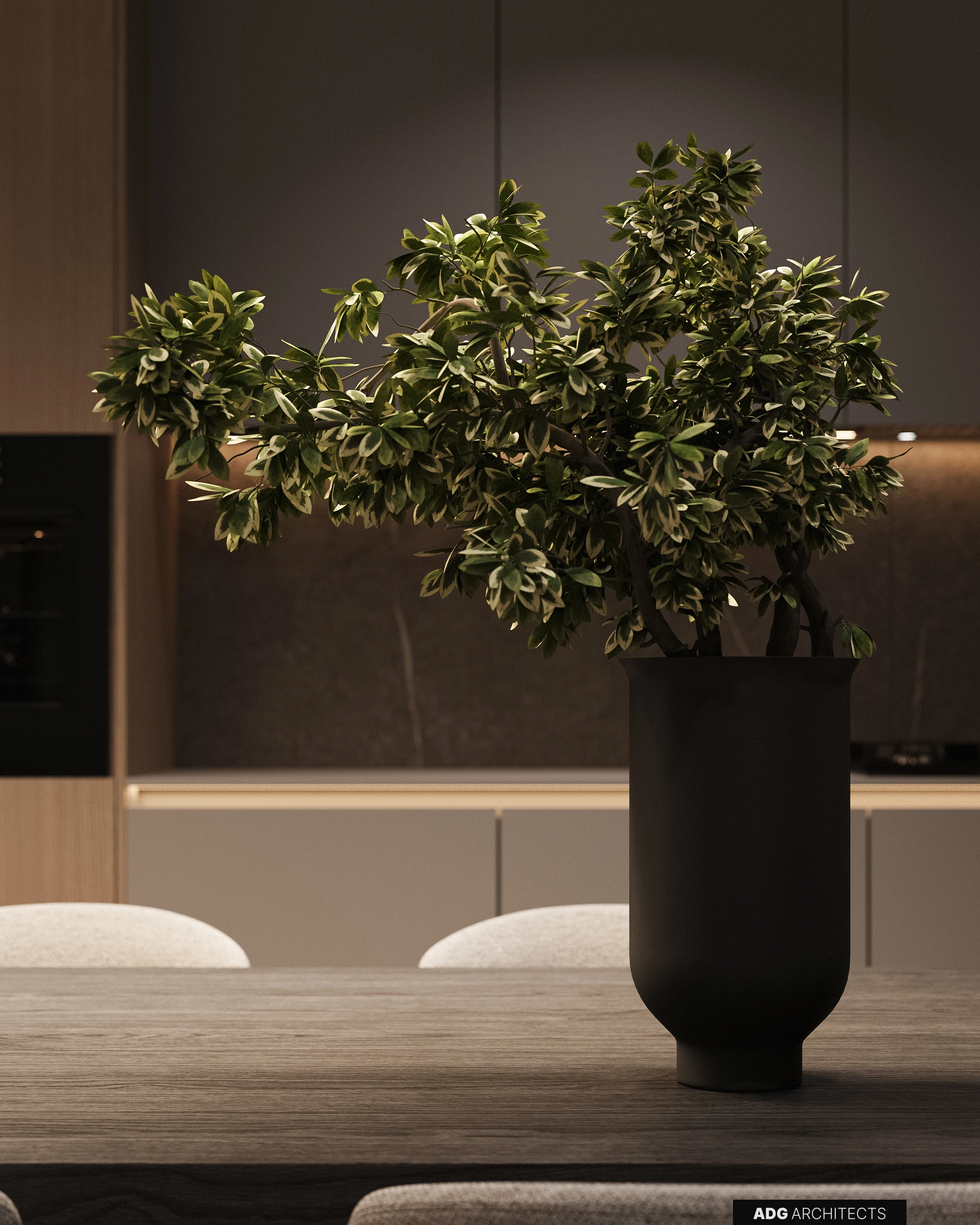 ADG Flagman villa interior, first floor, visualisation