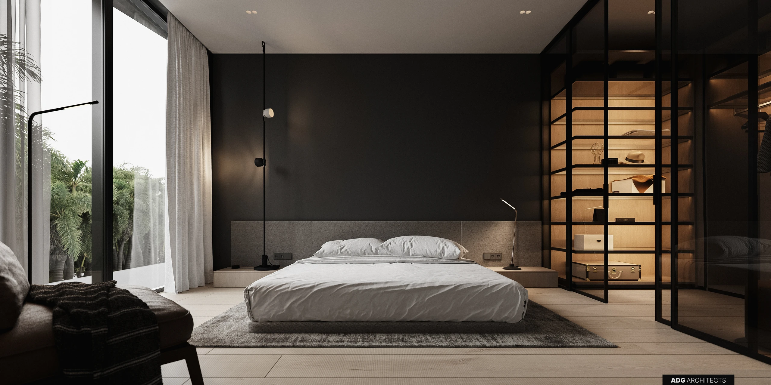 ADG Flagman villa interior, second floor, visualisation