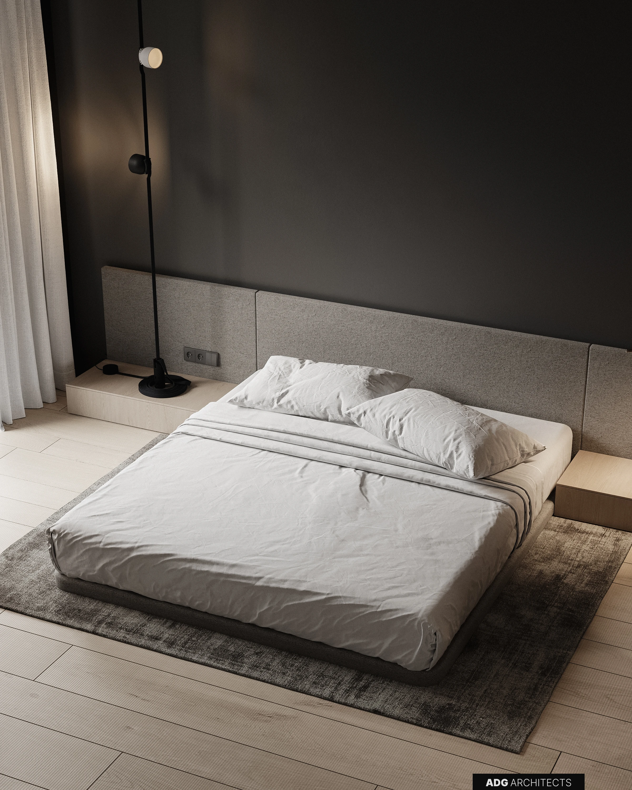 ADG Flagman villa interior, second floor, visualisation