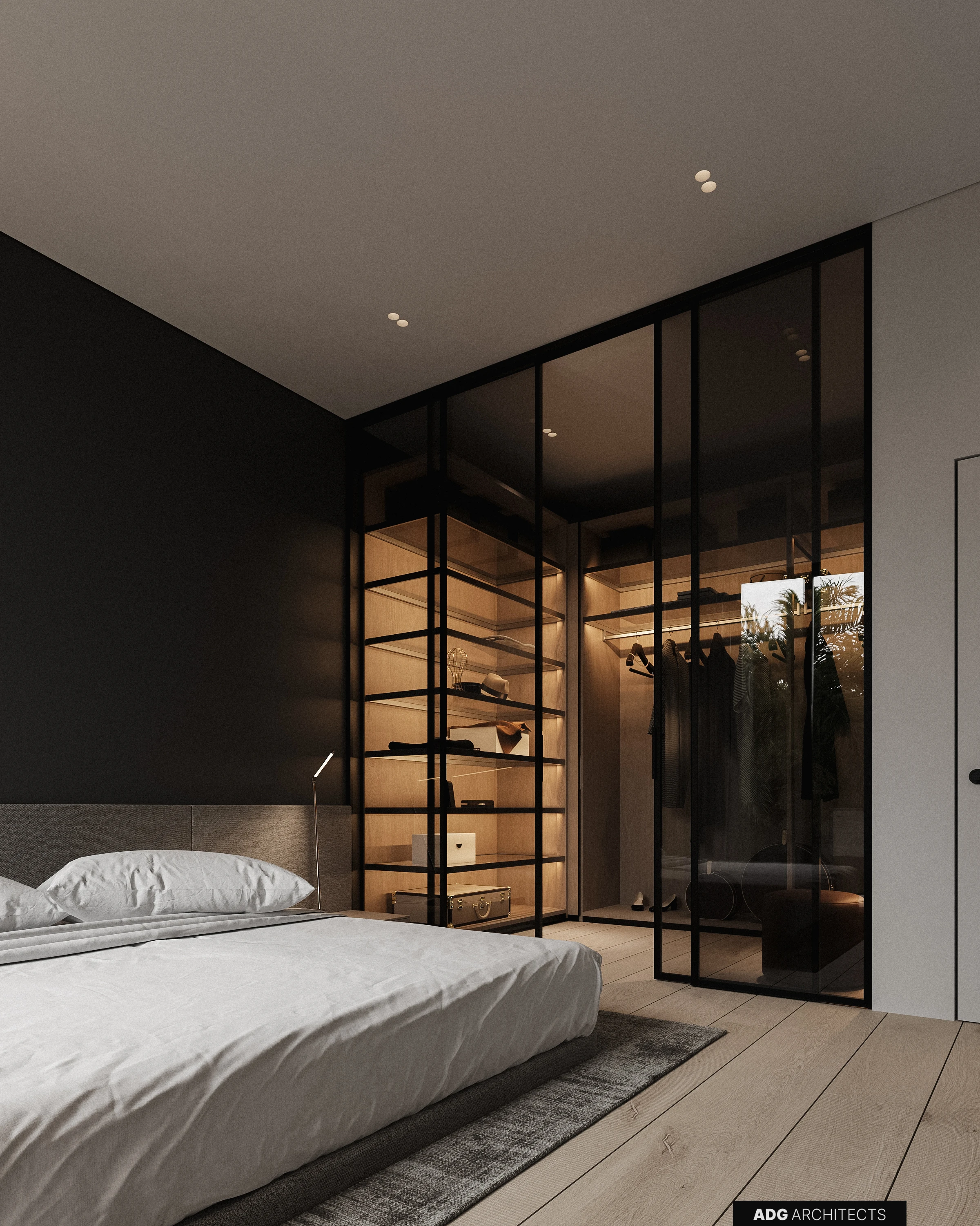 ADG Flagman villa interior, second floor, visualisation