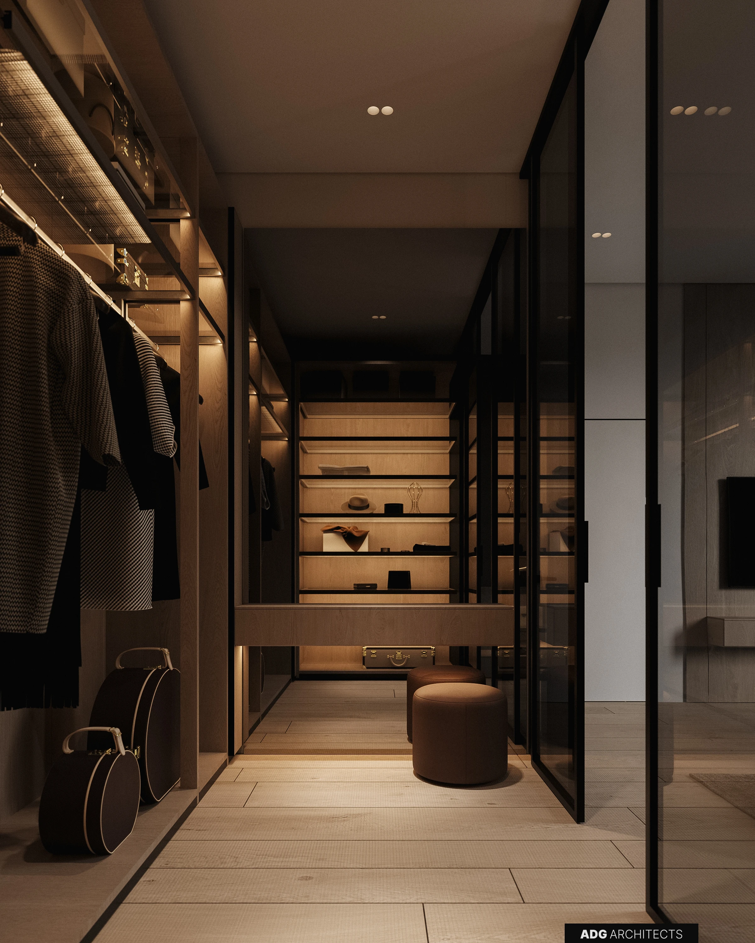 ADG Flagman villa interior, second floor, visualisation