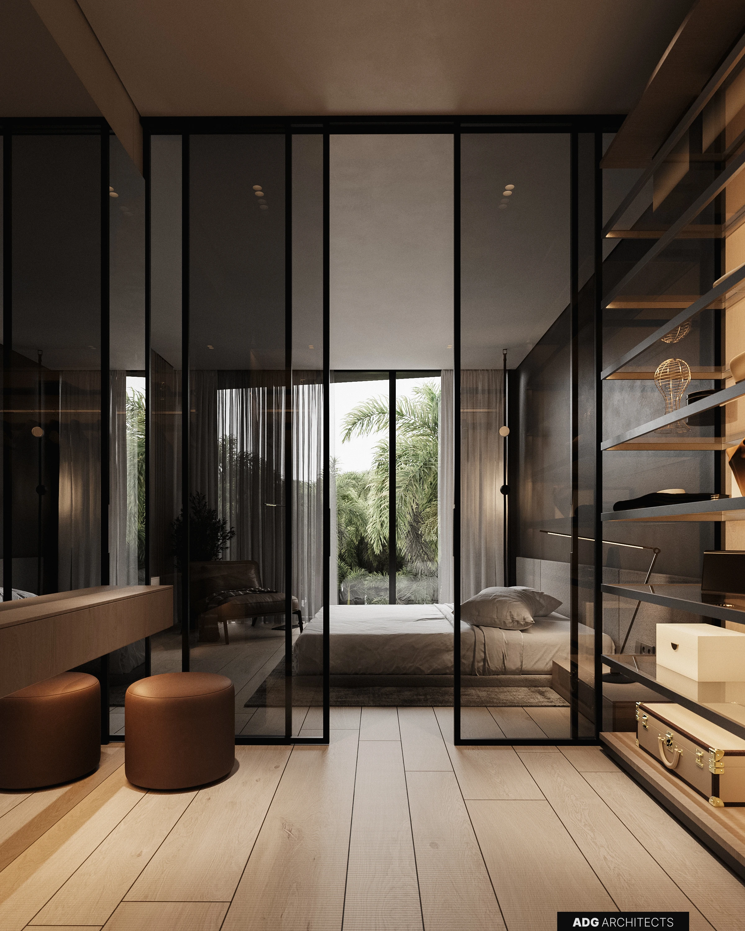 ADG Flagman villa interior, second floor, visualisation
