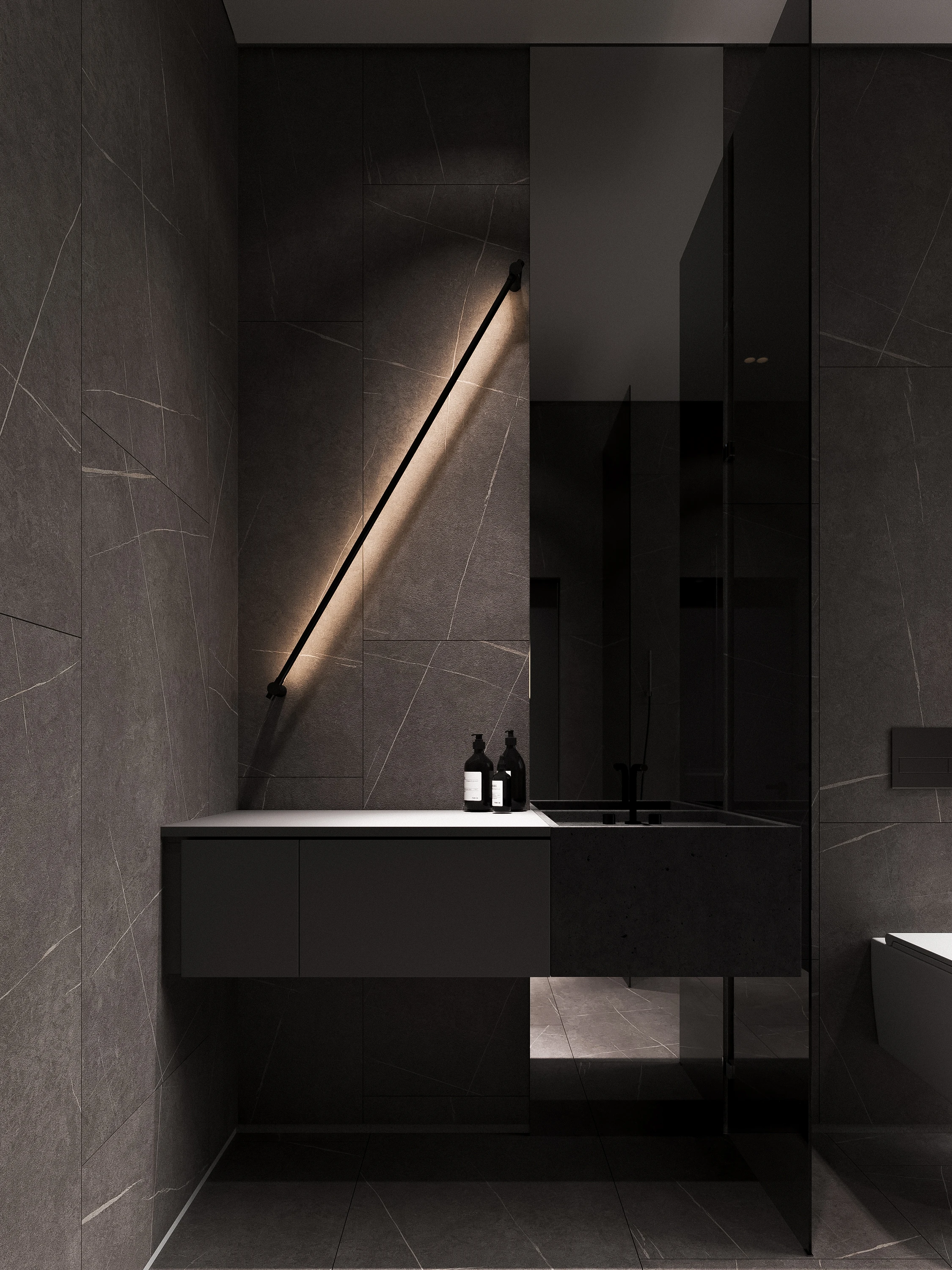 ADG Flagman villa interior, second floor, visualisation